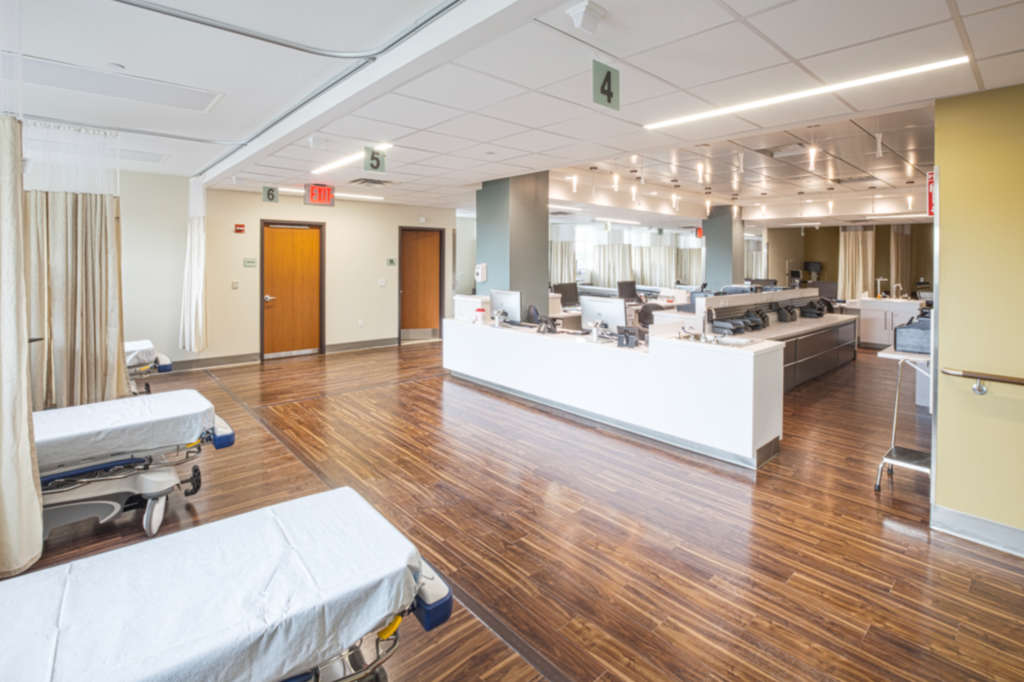 Nurse station beds at Brooklyn Surgery Center